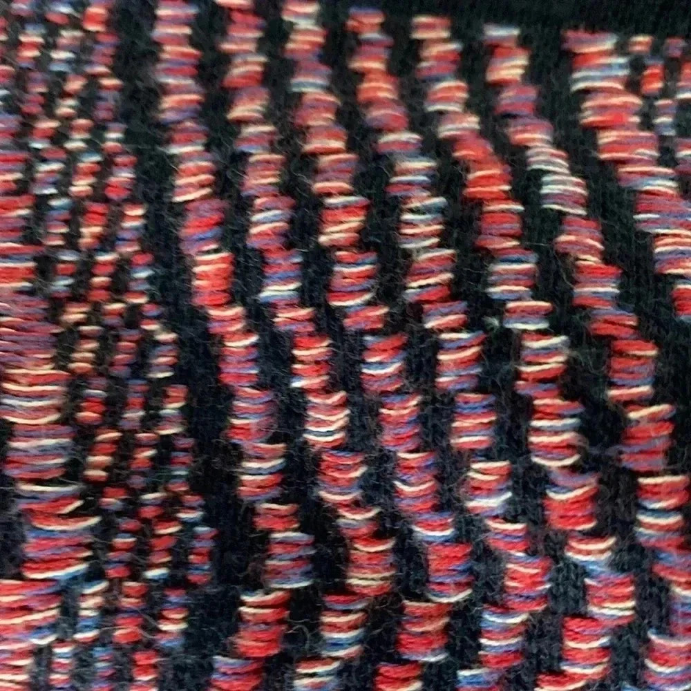Lucky Brand navy tank top with multicolor woven print - Picture 4 of 6